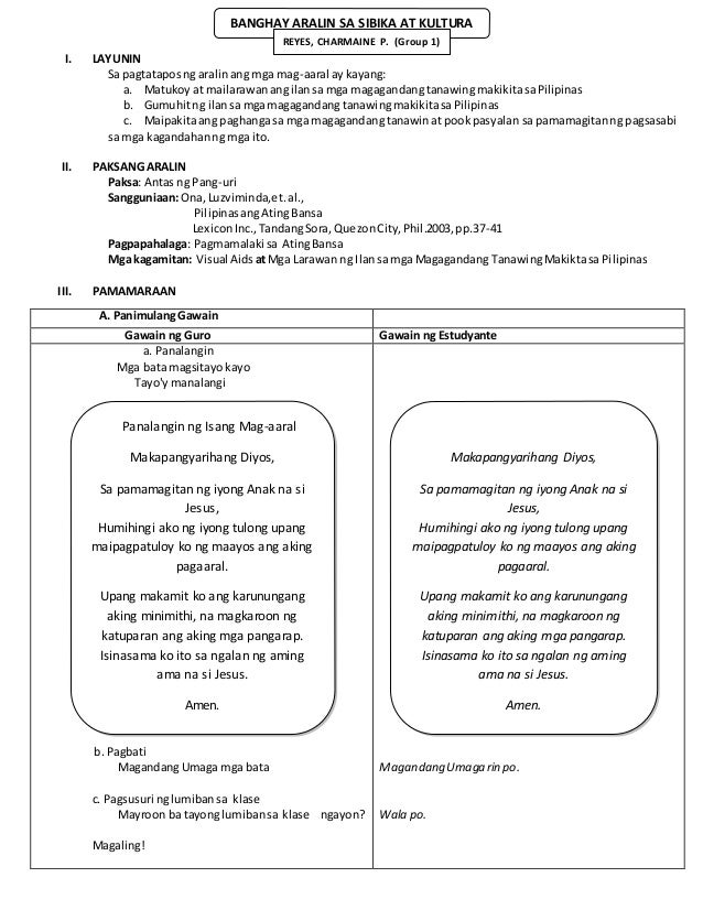 sibika at kultura grade 3 book banghay aralin tungkol sa magagandang tanawin sa pilipinas